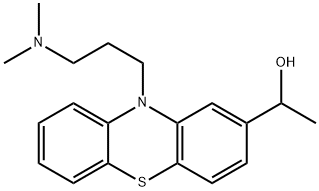 2-(1-hydroxyethyl)promazine Struktur