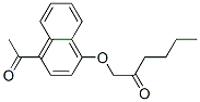 1-(4-Acetyl-1-naphtyloxy)-2-hexanone Struktur