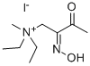 AMMONIUM, DIETHYL(2-HYDROXYIMINO-3-OXOBUTYL)METHYL-, IODIDE Struktur