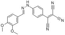 3,4-Dimethoxybenzaldehyde p-(tricyanovinyl)phenyl hydrazone Struktur