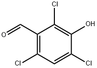 3-Hydroxy-2,4,6-trichlorobenzaldehyde Struktur