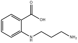 Benzoic acid, 2-[(3-aminopropyl)amino]- (9CI) Struktur