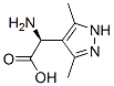 1H-Pyrazole-4-aceticacid,alpha-amino-3,5-dimethyl-,(S)-(9CI) Struktur