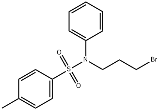 N-(3-bromopropyl)-4-methyl-N-phenyl-benzenesulfonamide Struktur