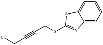 2-(4-Chloro-2-butynylthio)benzothiazole Struktur