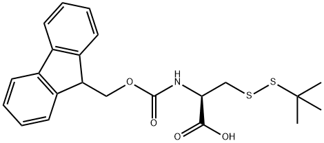 FMOC-CYS(STBU)-OH Structure