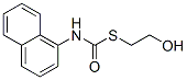 N-(1-Naphtyl)thiocarbamic acid S-(2-hydroxyethyl) ester Struktur