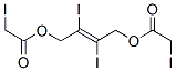 2,3-Diiodo-2-butene-1,4-diol bis(iodoacetate) Struktur