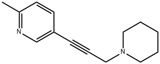 5-(3-Piperidino-1-propynyl)-2-methylpyridine Struktur