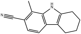 5,6,7,8-Tetrahydro-1-methyl-9H-carbazole-2-carbonitrile Struktur