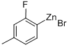 2-FLUORO-4-METHYLPHENYLZINC BROMIDE Struktur