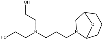 6-[3-[Bis(2-hydroxyethyl)amino]propyl]-8-oxa-6-azabicyclo[3.2.1]octane Struktur