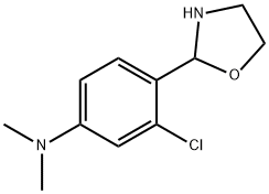 2-(2-Chloro-4-dimethylaminophenyl)oxazolidine Struktur