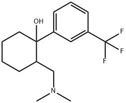 2-(Dimethylaminomethyl)-1-(m-trifluoromethylphenyl)cyclohexanol Struktur