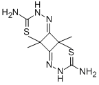 2,2,4,4-Tetramethyl-1,3-cyclobutanedione bisthiosemicarbazone Struktur