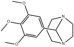 5-(1, 5-Diazabicyclo[3.2.1]oct-8-yl)-1,2,3-trimethoxybenzene Struktur