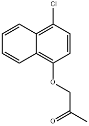 1-(4-Chloro-1-naphtyloxy)-2-propanone Struktur