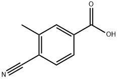 4-cyano-3-methylbenzoic acid Struktur