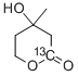 (+/-)-MEVALONOLACTONE-1-13C Struktur