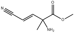 3-Butenoicacid,2-amino-4-cyano-2-methyl-,methylester,(E)-(9CI) Struktur