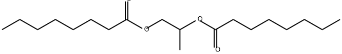 propylene di(octanoate) Struktur