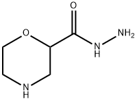 2-Morpholinecarboxylicacid,hydrazide(9CI) Struktur