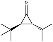 Cyclopropanone, 2-(1,1-dimethylethyl)-3-(1-methylethyl)-, (2S,3R)- (9CI) Struktur