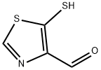 4-Thiazolecarboxaldehyde, 5-mercapto- (9CI) Struktur