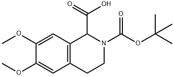 6,7-DIMETHOXY-3,4-1H-ISOQUINOLINE-1-DICARBOXYLIC ACID 2-TERT-BUTYL ESTER Struktur