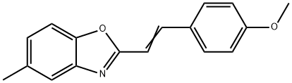 (E)-2-(4-Methoxystyryl)-5-methyl benzoxazole Struktur