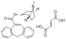 3-alpha-Tropanyl 5H-dibenzo(a,d)cyclohepten-10-carboxylate hydrogen fu marate Struktur