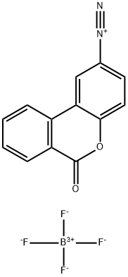 Dibenzo(b,d)pyran-1-diazonium, 6-oxo-, tetrafluoroborate(1-) Struktur