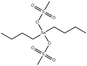 Bis(methanesulfonic acid)dibutylstannylene ester Struktur