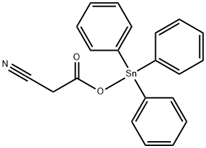 (Cyanoacetyloxy)triphenylstannane Struktur