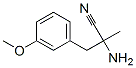 Benzenepropanenitrile, alpha-amino-3-methoxy-alpha-methyl- (9CI) Struktur