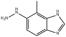 1H-Benzimidazole,  5-hydrazino-4-methyl-  (9CI) Struktur