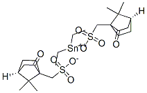 diethyltin, [(4S)-7,7-dimethyl-2-oxo-norbornan-1-yl]methanesulfonic ac id Struktur