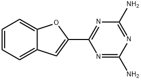 2,4-Diamino-6-(benzofuran-2-yl)-s-triazine Struktur