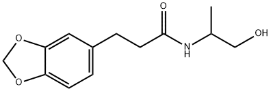 N-(2-Hydroxy-1-methylethyl)-3-(1,3-benzodioxol-5-yl)propanamide Struktur