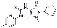 1-Antipyrinyl-3-(5-methyl-2-pyridyl)thiourea Struktur