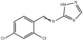 N-(2,4-Dichlorobenzylidene)-1H-1,2,4-triazol-3-amine Struktur