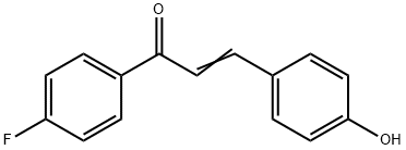 1-(4-FLUOROPHENYL)-3-(4-HYDROXYPHENYL)-2-PROPEN-1-ONE Struktur