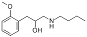 1-Butylamino-3-(o-methoxyphenyl)-2-propanol Struktur