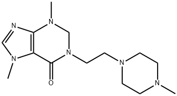 2,3-Dihydro-3,7-dimethyl-1-(2-(4-methylpiperazinyl)ethyl)-6(1H)-purino ne Struktur