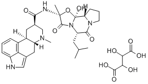 Ergosine, dihydro-, tartrate Struktur