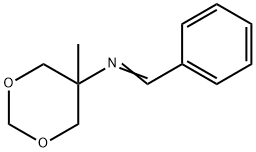 5-Benzylideneamino-5-methyl-1,3-dioxane Struktur