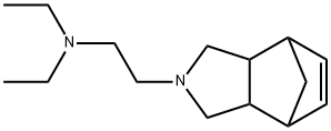 1,3,3a,4,7,7a-Hexahydro-2-(2-diethylaminoethyl)-4,7-methano-2H-isoindole Struktur