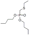 (Ethylthiomethyl)phosphonic acid dibutyl ester Struktur