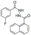 1-(m-Fluorobenzoyl)-2-(1-naphthoyl)hydrazine Struktur