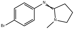 2-(4-Bromophenylimino)-1-methylpyrrolidine Struktur